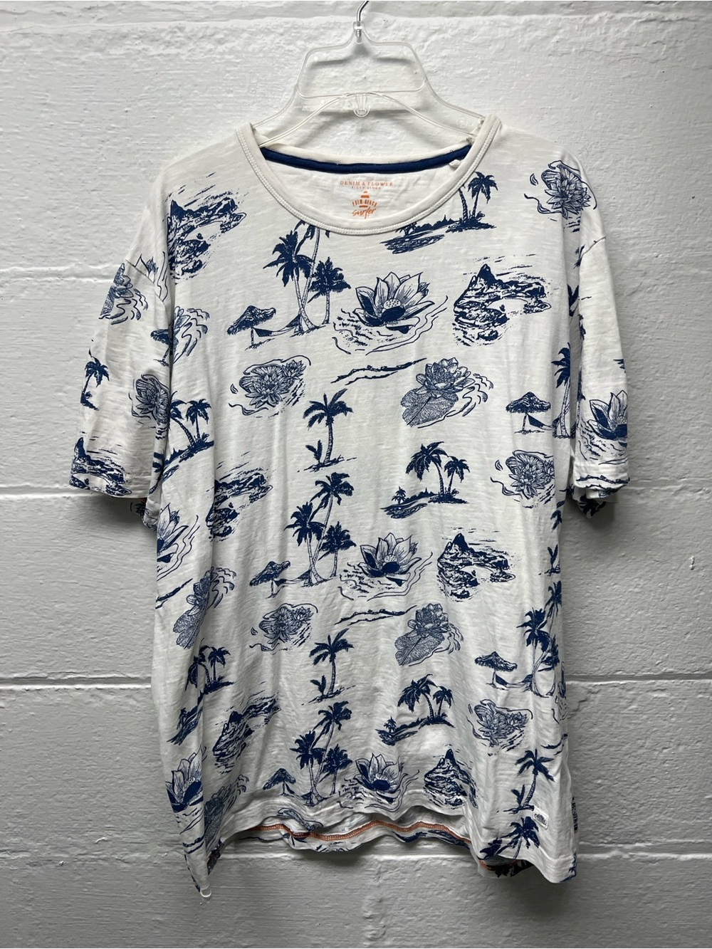 Palm Beach Surfer Tropical Print Short Sleeve Shirt